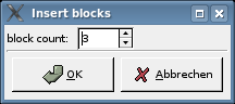 block insertion dialog