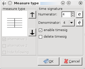 la finestra di configurazione della modifica dell'indicazione del tempola finestra di configurazione della modifica dell'indicazione del tempo
